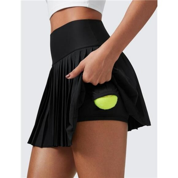 CRZ YOGA Pleated Tennis Skirt High Waist Skort with Pockets Workout Golf - Picture 5 of 7